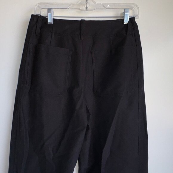 ATHLETA Skyline High Rise Barrel Leg Pants Size 6P Black - Picture 7 of 16